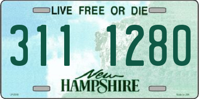 NH license plate 3111280