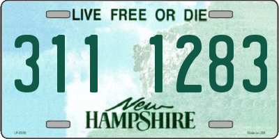 NH license plate 3111283