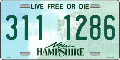 NH license plate 3111286