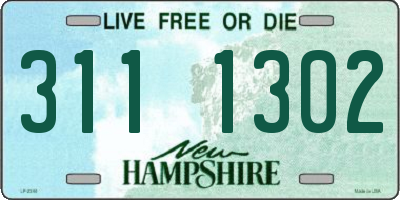 NH license plate 3111302