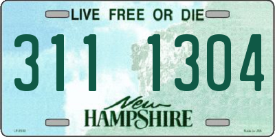 NH license plate 3111304
