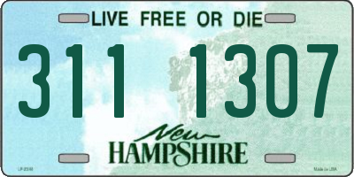 NH license plate 3111307