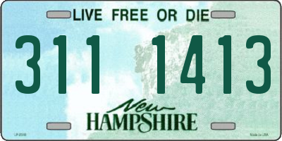 NH license plate 3111413