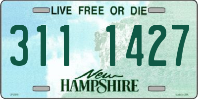 NH license plate 3111427