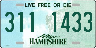 NH license plate 3111433