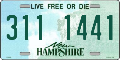 NH license plate 3111441