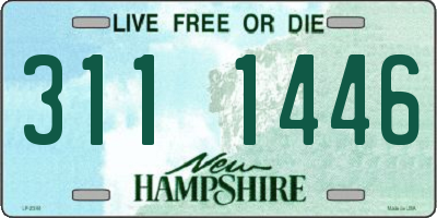 NH license plate 3111446