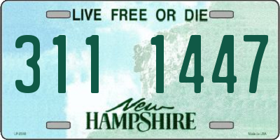 NH license plate 3111447