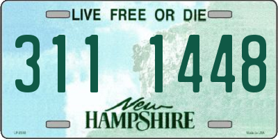 NH license plate 3111448