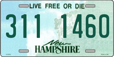 NH license plate 3111460