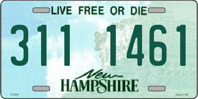 NH license plate 3111461