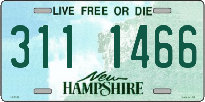NH license plate 3111466