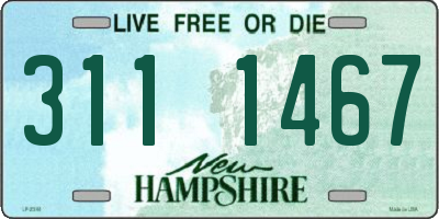 NH license plate 3111467
