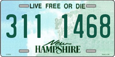 NH license plate 3111468