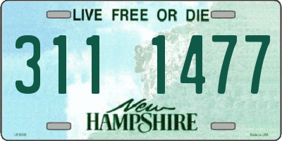 NH license plate 3111477