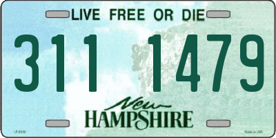 NH license plate 3111479