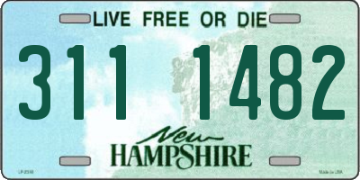 NH license plate 3111482