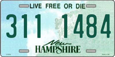 NH license plate 3111484