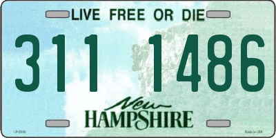 NH license plate 3111486