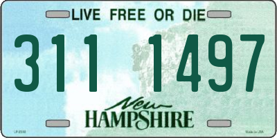 NH license plate 3111497