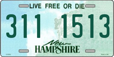 NH license plate 3111513