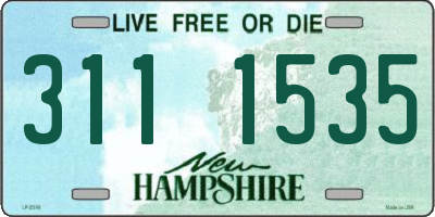 NH license plate 3111535