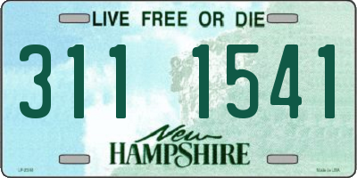 NH license plate 3111541