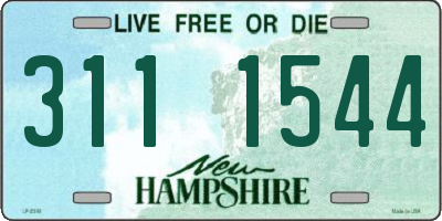 NH license plate 3111544