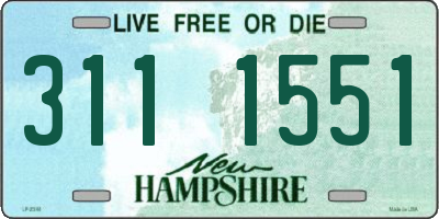 NH license plate 3111551
