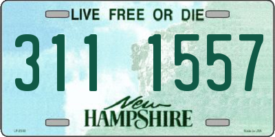 NH license plate 3111557