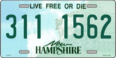 NH license plate 3111562