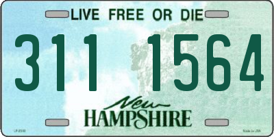 NH license plate 3111564