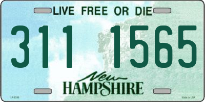 NH license plate 3111565