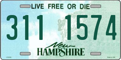 NH license plate 3111574