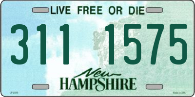 NH license plate 3111575