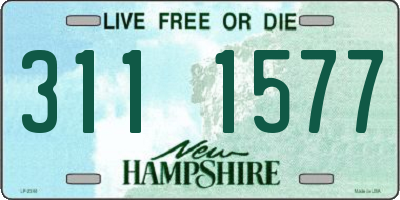 NH license plate 3111577
