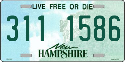 NH license plate 3111586