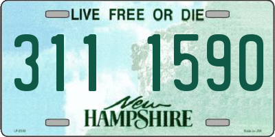 NH license plate 3111590