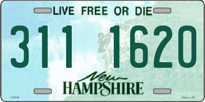 NH license plate 3111620