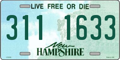 NH license plate 3111633