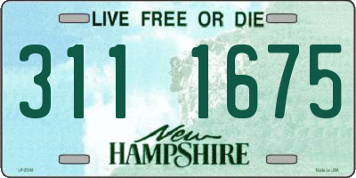 NH license plate 3111675