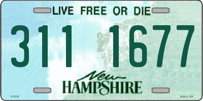 NH license plate 3111677