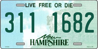 NH license plate 3111682