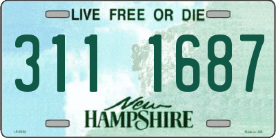 NH license plate 3111687