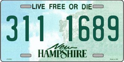 NH license plate 3111689