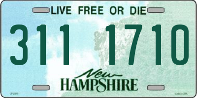 NH license plate 3111710