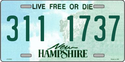 NH license plate 3111737