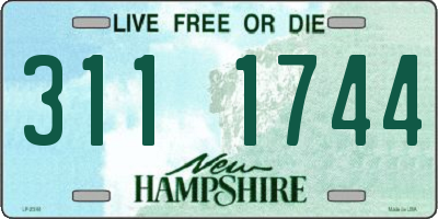 NH license plate 3111744