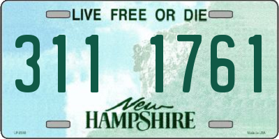 NH license plate 3111761