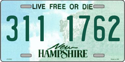 NH license plate 3111762